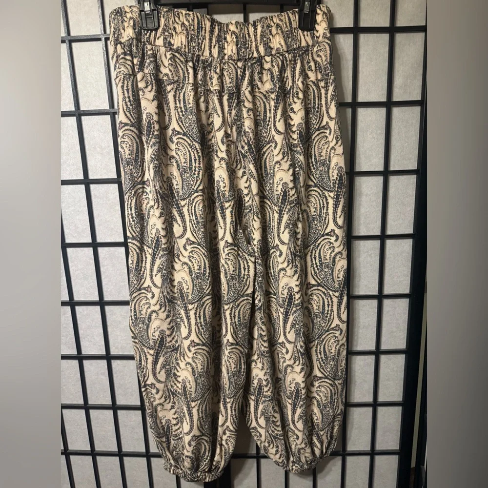 Anthropologie Paisley Print Balloon Harem Pants - Picture 8 of 8